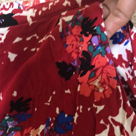 NWT! FREE PEOPLE intimately Size M red combo pants - Picture 3 of 8